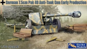Gecko Models 16GM0012 1/16 canon antichar allemand 7,5 cm Pak 40 production précoce - Photo 1 sur 1