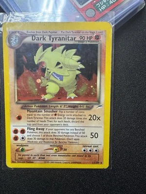 Dark Tyranitar 11/105 Neo Destiny Vintage Pokémon Rare Holo Shift Error - Image 1 of 2