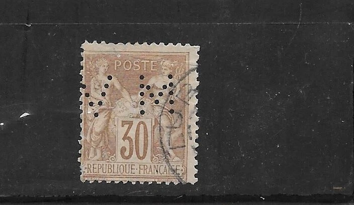 FRANCE SC#82 1876 30c PEACE & COMM. VF OLD CLASSIV DEFINITIVE SINGLE STAMP - Image 1 of 1