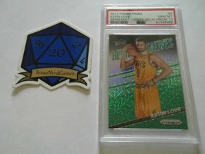 2014-15 Kevin Love Panini Prizm Representatives Green Mojo PSA 10 Gem Mint - Picture 1 of 3