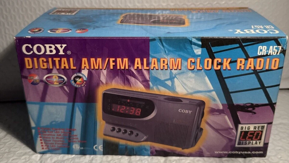 COBY CR-A57 Digital AM/FM Alarm Clock Radio  - Image 1 of 4