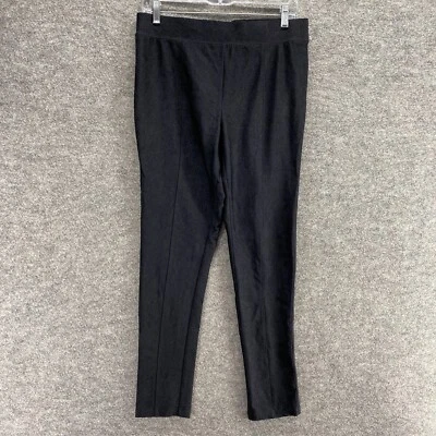 Cato Pants Women M Medium Black Skinny Flat Front Nylon Mid Rise Pull On Legging - Image 1 of 4