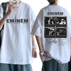 Camiseta Álbum de Música Eminem Gira Mundial Camiseta Hombres Manga Corta Camiseta Prendas para el torso - Imagen 1 de 45