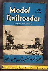 Model Railroader July 1946 "Photos Kinks Layouts Drawings Clinic Ideas" - Picture 1 of 4