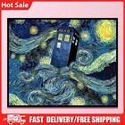 Doctor Who Phone Booth Full Cross Stitch 11CT Cotton Thread Printed Embroidery