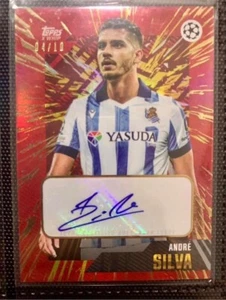 Topps Gold X-Whip UEFA Champions League Andre Silva Red Autograph Numbered 04/10 - Picture 1 of 1