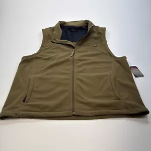 NWT Wolverine OUTDOOR VEST Mens Size XL Peat Brown Full Zip Pockets Fleece - Picture 1 of 10