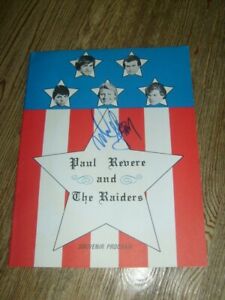  Paul Revere & the Raiders Concert Program 1965 SIGNED by Mark Lindsay  