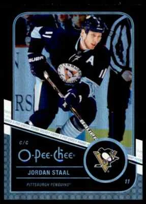 2011-12 O-PEE-CHEE RAINBOW BLACK JORDAN STAAL 038/100 PITTSBURGH PENGUINS #13 - Image 1 of 2