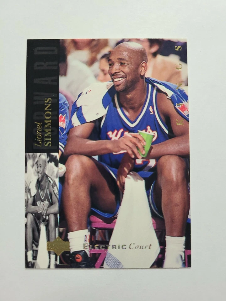 LIONEL SIMMONS 1993-94 UPPER DECK ELECTRIC COURT BASKETBALL CARD # 118 E8522 - Image 1 of 1