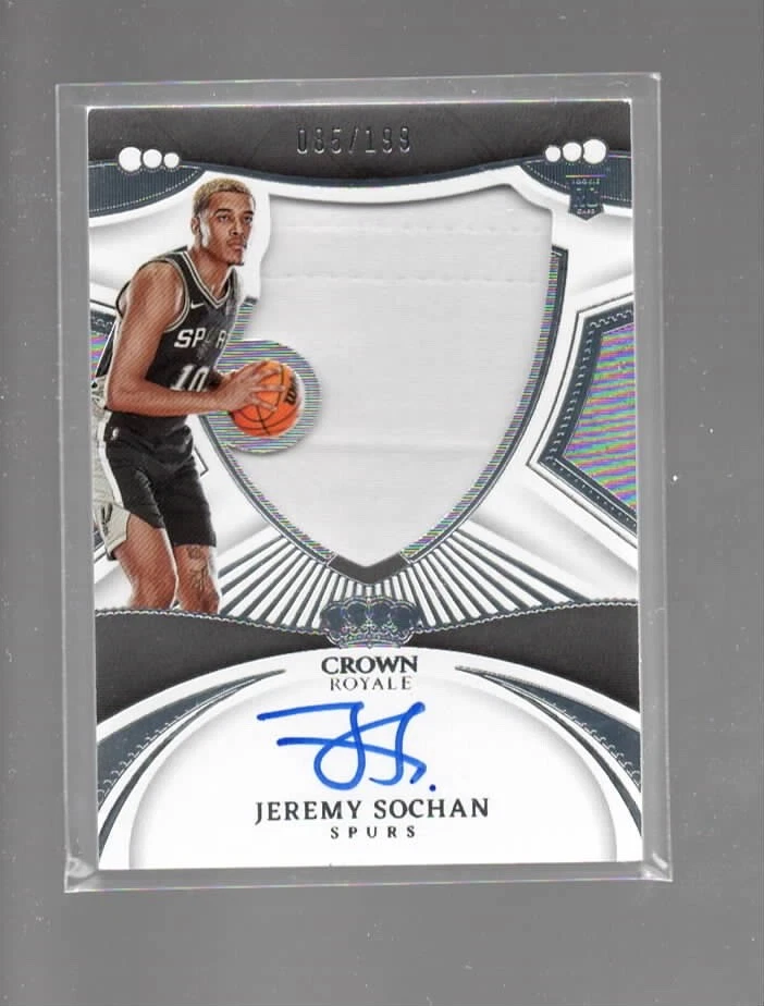 JEREMY SOCHAN 2022-23 CROWN ROYALE SILHOUETTES JERSEY AUTO ROOKIE #128   /199