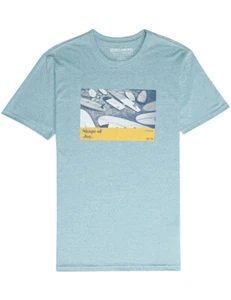 Billabong Dynamics Short Sleeve T-Shirt in Aqua Blue - Picture 1 of 2