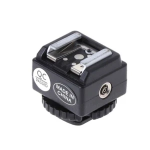Metal+Plastic Hot Shoe Converter Black Adapter Port Kit Camera Photographers - Picture 1 of 12
