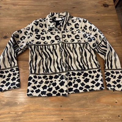 Animal PRINT Size Small New Identity 100% Cotton-Pockets Fun Versatile - Image 1 of 4