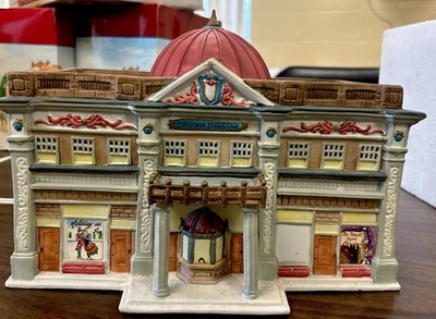 1992 Lemax Dickensvale Collectibles «Crown Theater» с Коробкой и Светодиодной Подсветкой ЧИТАЙТЕ - Изображение 1 из 4