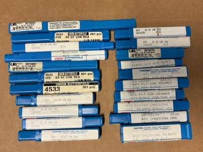 Gran selección de escariadores de mandril Union Butterfield HSS nuevos | Elige tu talla Foto 1 de 4