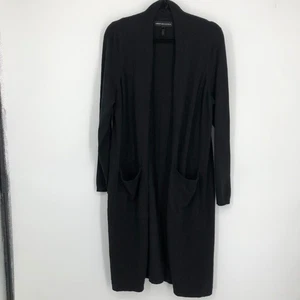 Asmar Equestrian Damen Strickjacke Größe Large schwarz vorne offen Longline Taschen - Bild 1 von 13