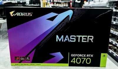 Gigabyte NVIDIA GeForce RTX 4070 Super AORUS Master 12GB Graphics Card - Image 1 of 4