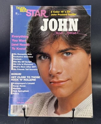 Tiger Beat Star Magazine #41 John Stamps Front Cover Spring 1984 Vintage Foto 1 de 4