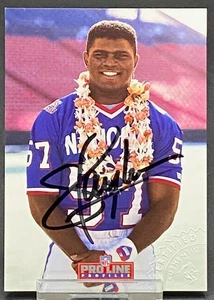 1992 PRO LINE PROFILES CERTIFIED AUTO LAWRENCE TAYLOR GIANTS - Picture 1 of 2