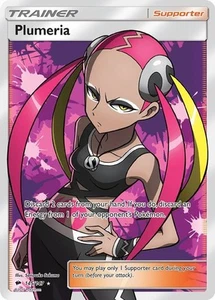 Plumeria - 145/147 - Pokemon Burning Shadows Sun Moon Full Art Rare Card LP - Picture 1 of 1