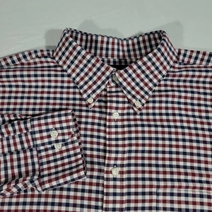 Stafford Oberhemd Herren 17,5 36-37 Regular Fit kariert faltenfrei Oxford OCBD - Bild 1 von 8