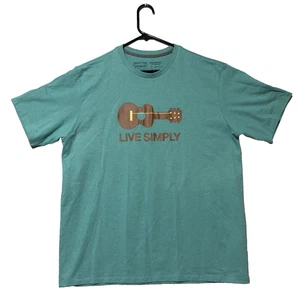 Camisa Patagonia Para Hombre M Verde Manga Corta Live Simply Guitarra Original Clásica - Imagen 1 de 8