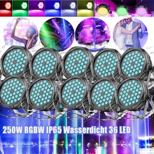 360W RGB LED Par Licht DMX Bühne DJ Disco Beam Party Licht Uplight Wash Light - Bild 1 von 18