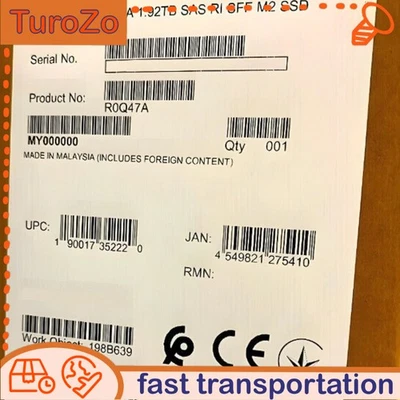 NEW HPE MSA 2060 2062 R0Q47A P13237-001 1.92TB SAS 12G 2.5 IN RI M2 SSD - Image 1 of 4