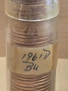 Roll Of 1961 D LINCOLN MEMORIAL CENTS UNCIRCULATED **SEALED FOR DECADES - Picture 1 of 4