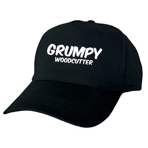 Custom Printed Hat – GRUMPY WOODCUTTER CAP – Funny Workwear – Personalised - Picture 1 of 1