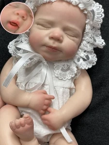13 Zoll Pascale Baby Ganzkörper Platin Silikon Babypuppen lebensecht bemalt R... - Bild 1 von 9