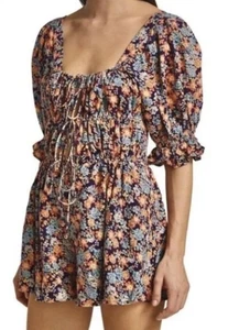 Free People Floral Show Me Love Romper - Size - Large - Picture 1 of 8