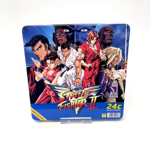Vintage Street Fighter 2V Victory - COLOUR PENCILS IN TIN - Capcom - INCOMPLETE - Picture 1 of 9
