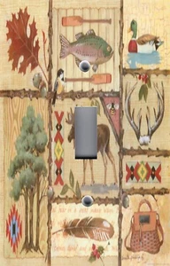 Lichtschalterplatte Schaltplatte & Steckdosenabdeckungen WILDLIFE ELCH ANGELLODGE - Bild 1 von 26