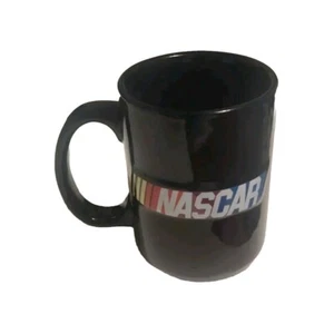 Vintage Nascar Racing Coffee Mug Black Rainbow Raised Logo 14 oz Reg. TM - Picture 1 of 3