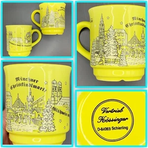 Set of 2 Schierling Vertrieb Hossinger Coffee Cup Mug D-84069 Germany 0,21-k0 - Picture 1 of 9