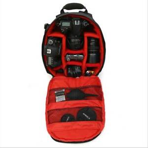 Camera Backpack Nylon Rucksack Waterproof Travel Laptop Lens Case Bags SK