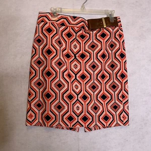 Michael Kors Skirt Womens 6 Faux Belt Pencil Pink Blue Lined Career - Picture 1 of 11