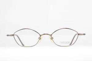 MATSUDA 10138 LBR 45 Original Vintage Eyeglasses Frame Small Lenses Light-Brown - Picture 1 of 9
