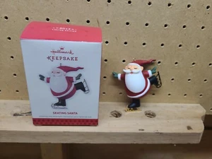 2013 Hallmark Keepsake Ornament Skating Santa Claus Limited Edition  - Picture 1 of 12