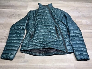 Mountain Hardwear Damen Gänsedaunen gefütterte Jacke assymetrischer Reißverschluss Größe M grün - Bild 1 von 12