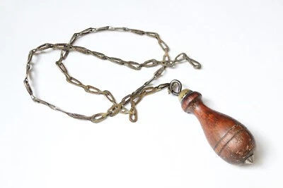 Tanque de inodoro antiguo mango de tracción | De colección deco victoriano tanque de inodoro palanca de tracción madera Foto 1 de 4