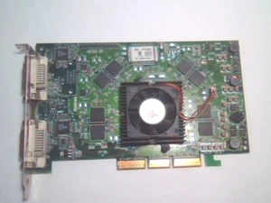 Video Graphics Card AGP MATROX PARHELIA 256MB PH-A256 4X/8X 7082-0401 REV A DUAL - Bild 1 von 7