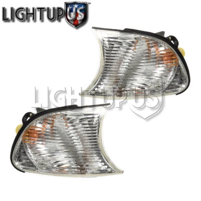 Left Right Pair Clear Corner Signal Lights for 2000-01 BMW 323Ci 325Ci 328Ci M3 - Image 1 of 2