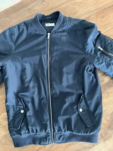 H&M blaue Jacke Bomberjacke Gr. 170 - Bild 1 von 8