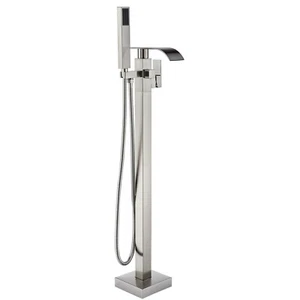 Freestanding Tub Filler Faucet Freestanding Bathtub Faucets with Handheld Shower - Picture 1 of 9