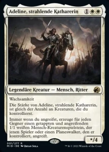 1X NM Adeline, Resplendent Cathar (Adeline, Strahlende Katharerin) Foil GERMAN - Picture 1 of 1