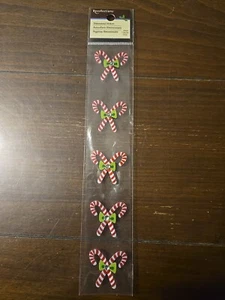Recollections CANDY CANE Scrapbooking Stickers 5 Pieces - Picture 1 of 1