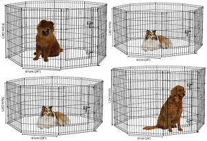 DOG PEN puppy pet playpen run outdoor foldable enclosure rabbit fence crate cage